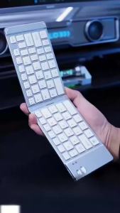 Folding Bluetooth Keyboard For IPAD Mobile Tablet Notebook Portable Office Mini Wireless Keyboard Storage Three Systems Universa