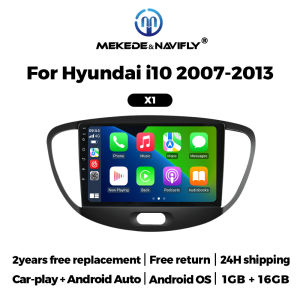 MEKEDE 2 Din Car Radio For Hyundai Grand I10 2007-2013 Wireless Carplay GPS Navigation Multimedia Player Audio Stereo Head Unit