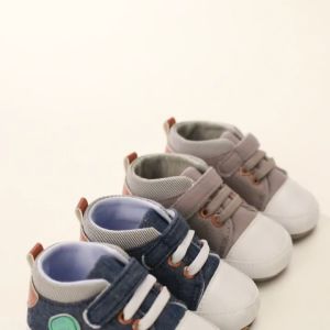 Baby Shoes Baby Boys Casual Sneakers Soft Soled Toddler Shoe First Walkers Crib Sneaker 0-18 Months