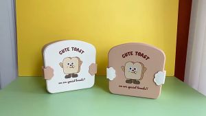 [Little B House] Cartoon Burger Toast Print Bento Lunch Box Food Container with Compartments 便当饭盒午餐盒 Bekas Makanan - KW91