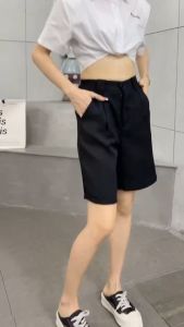 กางเกงแฟชั้นใหม่ทรงผู้หญิง 588# กระเป๋ารุ่น ผ้าสูทผ้าลื่นทิ้งตัว รีดง่าย เป็นเอวสม็อคหลัง สม็อค์ใต้แต่ง กระดูกเครื่องได้ ราคาที่สุด