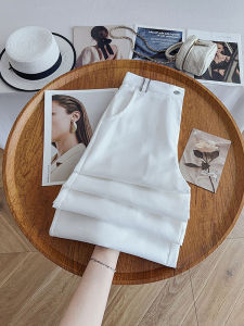 Elegant French Design Straight Leg Trousers