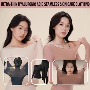 Ultra-Thin Hyaluronic Acid Seamless Skin Care Clothing Two-Piece Set Long Sleeves Undershirt Inner Wear Autumn Suit