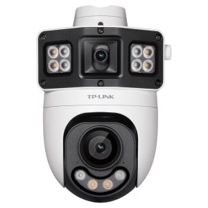 TP-Link | Outdoor Full Color Night Vision 8MP 2K Resolution Dome Camera 360 Degree Rotation Two-way Audio PoE Powered Light and Sound Alarm