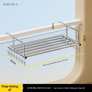 BIREN | Giá Phơi Đồ Điều Chỉnh được cho Ban Công & Cửa Sổ