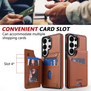 szhaiyu | Flip Kickstand Leather Wallet Case For Samsung Galaxy S26 S25 S24 SA23 S22 Ultra Plus FE A18 A57 A37 A17 A56 A36 A26 A16 A55 A35