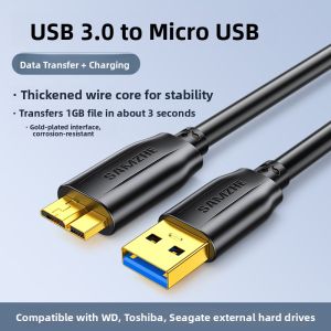 Samzhe | Power Supply and Fast Data Transmission Data Cable USB 3.0