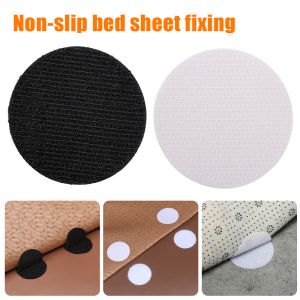 8PCS Strong Self Adhesive Fastener Dots Stickers Adhesive Hook Loop Tape for Bed Sheet Sofa Mat Carpet Anti Slip Mat Pads