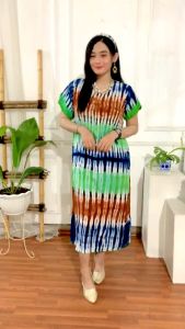 Daster Wanita Lengan Pendek Busui Kancing Depan