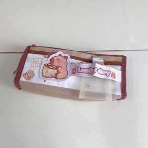 (READY STOCK) Capybara Pencil Box Set Two Layer Children Birthday Present Gift学生双层卡皮巴拉文具盒文具套装儿童生日礼物奖励 kotak pensil
