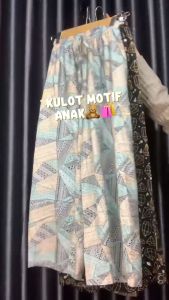 Satu Klik Dapatkan 2 Pcs Kulot Panjang Motif Anak Perempuan Usia 6-17 Tahun