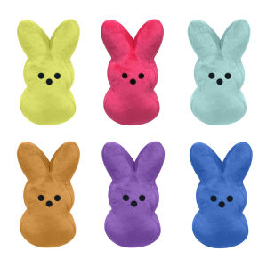 11TH6Pcs Easter Bunny Plush Toys 15cm Cartoon Rabbit Toys Cute Kawaii Bunny Doll Decorative Stuffed Animal Toys Party Favors