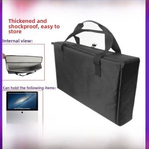 Desktop Computer Monitor Storage Bag for 32 Inch Curved Screen All-In-One Computer Case Organizer Multi-Purpose Design