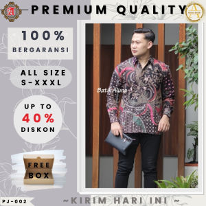 Batik Pria Baju Batik Pria Lengan Panjang Kemeja Batik Pria Lengan Panjang Kemeja Batik Pria Premium Batik Pria Premium Batik Pria Kekinian Batik Pria Moderen Kemeja Batik Cowok Kemeja Batik Laki-laki Kemeja Batik Moderen Batik Aluna PJ-002