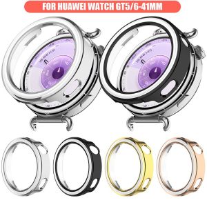 Protective Cover Case For Huawei Watch GT6 41mm/GT5 41mm SmartWatch Hard PC Frame Coverage Cases Shell Accessories