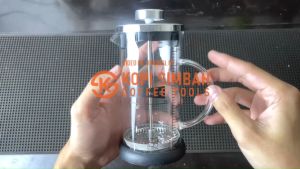 French Press Coffee Maker MURANEE 350 ml With Volume Bar Cofee Plunger Alat Seduh Filter Penyaring Teh Kopi Manual Brew