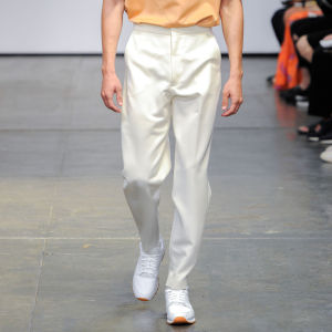 Mens Summer Comfortable Straight Leg Harlan Pants Fashionable Casual Trousers Micro Flared Cotton Polyester Elastic Fibre