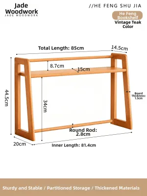 Simplified Multi-Layer Wooden Bookshelf