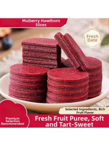 Blueberry and Mulberry Filled Healthy Hawthorn Slices