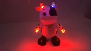 Mainan Robot Dancing Cute Cow Dance Music Lighting - Mainan Robot Dancing Sapi Joget