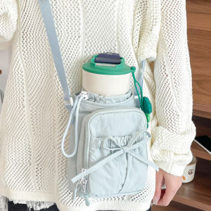 กระเป๋าสะพายข้างผีเสื้อแบบสะพายข้างสำหรับผู้หญิง 2025 กระเป๋าใส่โทรศัพท์มือถือแบบกันน้ำ กระเป๋าใส่ถังน้ำรักษาความร้อน กระเป๋าสะพายข้างแบบสะพายข้างแบบลำลองสำหรับกลางแจ้ง