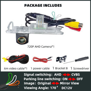 AHD720P or 1080P Fisheye Reverse Backup Rear View Camera CVBS for BMW 6 1 Series F21 F20 E63 E64 M6 F06 Mini Cooper R55 Clubman