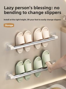 WEIMEIYUAN | Water-Draining No-Drilling Behind-The-Door Wall-Mounted Shoe Organizer