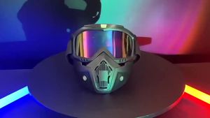 MOTOGO Universal Motorcycle Goggles Mask Helmet goggles for Open Face Wind Dust Proof Motorcycle Half Helmet or Vintage Helmets