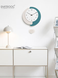 Creative Swinging Clock Swing Style Living Room Wall Clock Color Collision Decoration Home Decorations EMITDOOG New 2025