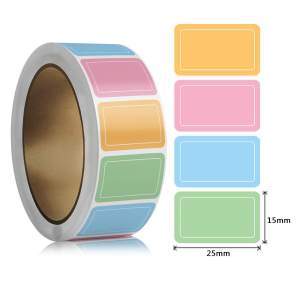 800pcs Colorful Labels Handwritten Stickers Waterproof Self-Adhesive Stickers Writable Classification Markers Name Stickers