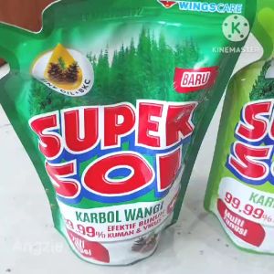 Supersol Karbol Wangi Kemasan Pouch 750 ML