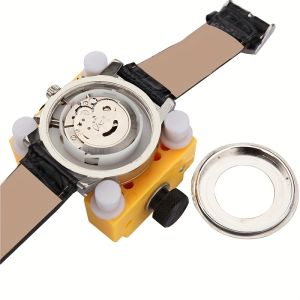Plastic Adjustable Watch Back Case Cover Opener Closer Remover Watch Movement Holder Fixer Watch Repair Tool for Watchmaker