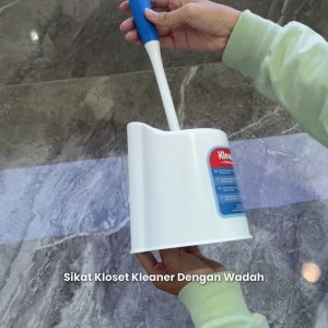 Kleaner Sikat Kloset Dengan Wadah 1 Set Karet Lembut Closet Brush Pembersih Kamar Mandi K19014