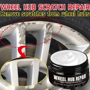 Wheel Rim Scratch Refurbishment Paste Tire Rim Scratch Paint Repair Paste - Black And White Silver Aluminum Alloy Rim