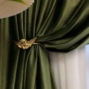 MOLORE | Olive Green Light-blocking Thick Plain Curtains