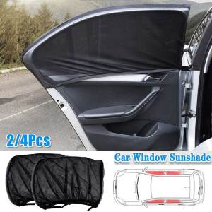 2PCS Car Sun Shade Net Anti-mosquito Net Yarn Car Curtain Car Sun Protection Cover UV Protector