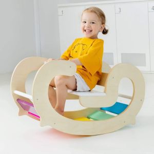 Balance Climbing Interactive Wooden Childrens Rocking Chair