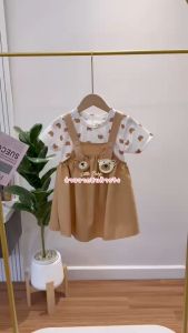 ชุดเอี๊ยมเด็ก ทรงกระโปรงและกางเกง ใส่ได้ทั้งชายและหญิงผ้าคอตตอน น้ำหนัก 5-25กิโล รหัสUU33