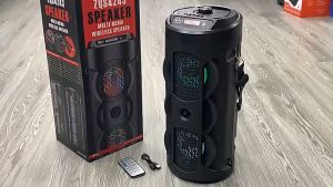 ZQS-4243 Multimedia Speaker Wireless Bluetooth Speaker Portable Speaker Outdoor Subwoofers Karaoke Remote Control Mic with Microphone