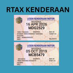 roadtax sticker/roadtax cover