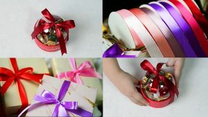 Nijito-25mm 45M Premium Satin Wrapping Bow Ribbon Pretty Decorative DIY Gift Wrap Wedding Christmas Crafts Flower Ribbon