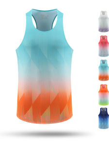 Marathon Running Quick-Dry Gradient Sleeveless Vest