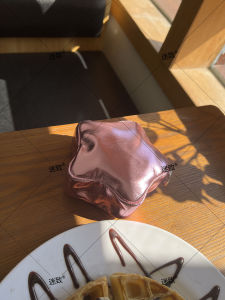 Soft Nourishing Protein Leather Makeup Bag Small Star Storage Pouch Sanitary Napkin Organizer Cosmetic Bag Inner Pocket