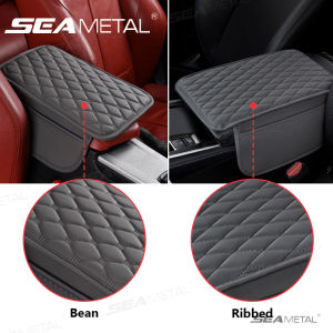 ที่เท้าแขนเบาะหนังเย็บหนังสำหรับรถยนต์คอนโซลกลางรถยนต์เป้อุ้มเด็กกล่องพักผ่อนข้อศอกที่พักแขนอัตโนมัติพร้อมช่องเก็บของด้านข้าง