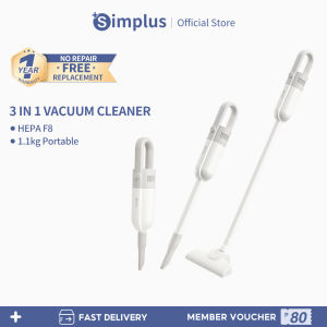 Simplus 3 In 1 Vacuum Cleaner Portable Vacuum Cleaner Ultra Quiet 15000Pa Strong Suction Handheld Vacuum Cleaner