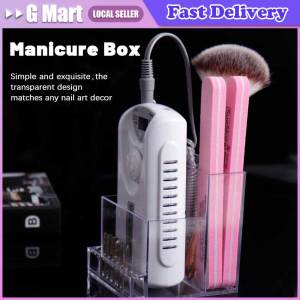 Nail Drill Bits Storage Box Manicure Tools Professional Holder Nail Drill Bit Organizer Bits Stand Display Polish Grinder Box