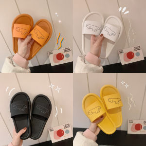 Home Slippers Womens Summer New Cute Cartoon Anti-slip Bath Comfortable Soft Bottom Couple Indoor Cold Slippers Men