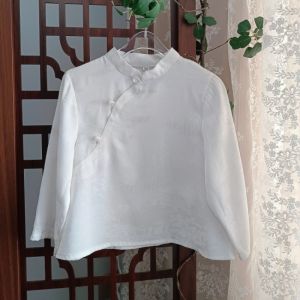 New Chinese Style Parent-Child Clothes Brother-Sister Vest National Style Middle-Aged Childrens Top Hanfu Daily Outdoor Wear