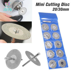 10pcs Mini Diamond Cutting Wheel Grinding Discs Set Kit Grinding Wheel Circular Saw Blade Abrasive Diamond Disc (20mm 30mm