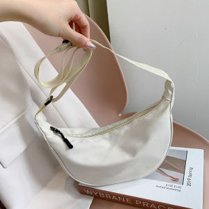 Messenger Nylon bag female 2022 new trendy dumpling bag lightweight small shoulder bag armpit bag shoulder canvas bag
